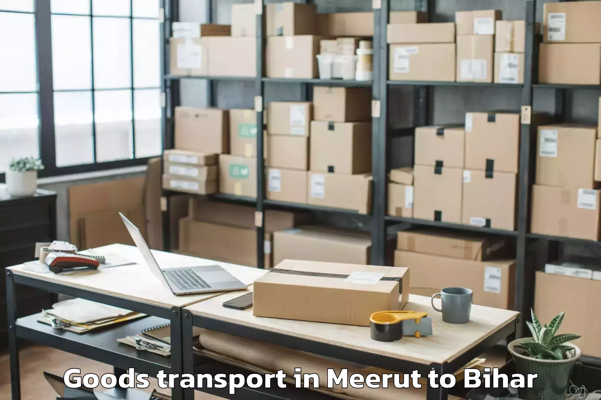 Book Meerut to Charpokhari Goods Transport Online